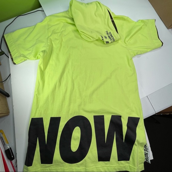 Bape Aape Mens Short Sleeve Hoodie Shirt Green Size Small - Picture 2 of 8